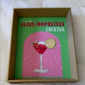 Santa Claus-Mopolitan Cocktail Wall Art
